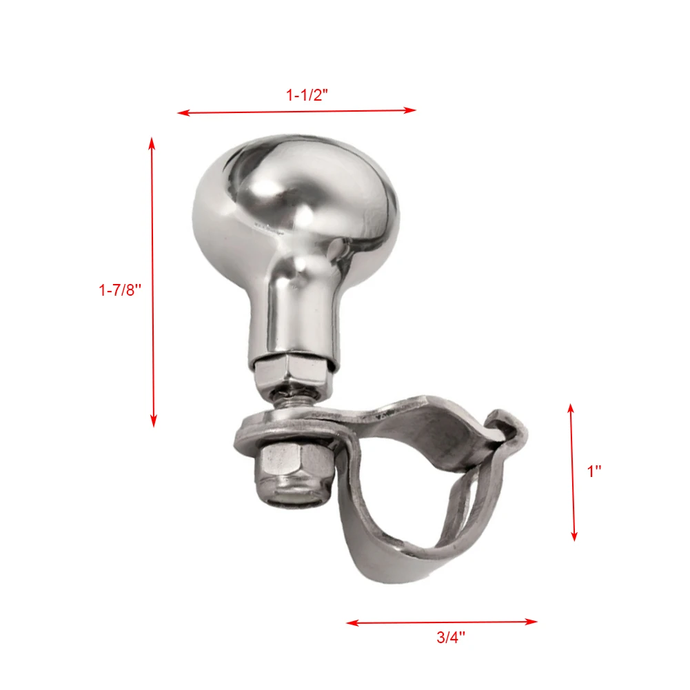 Universal Stainless Steel Steering Wheel Spinner Heavy Duty Car Truck Marine Boat Handle Suicide Power Knob Boat Accessories