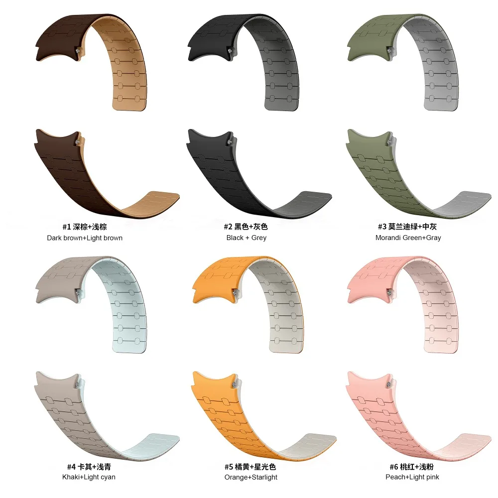 سيليكون بدون ثغرات للساعة ، سوار مغناطيسي للساعة 5 برو ، حلقة رياضية ، كلاسيكية ، سامسونج جالاكسي 6 ، 44 ، 40 ، 45 ، 47 ، 43 حزام