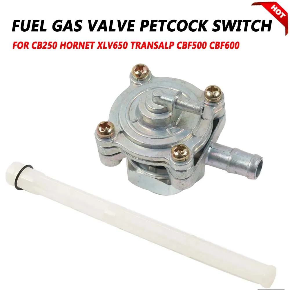 Combustível Gás Válvula Petcock, Combustível Tap Tanque Interruptor, Honda CB250, CB 250, Hornet, XLV, 650, XL, 650 V, Transalp 2000, 2006, 2005, 2004