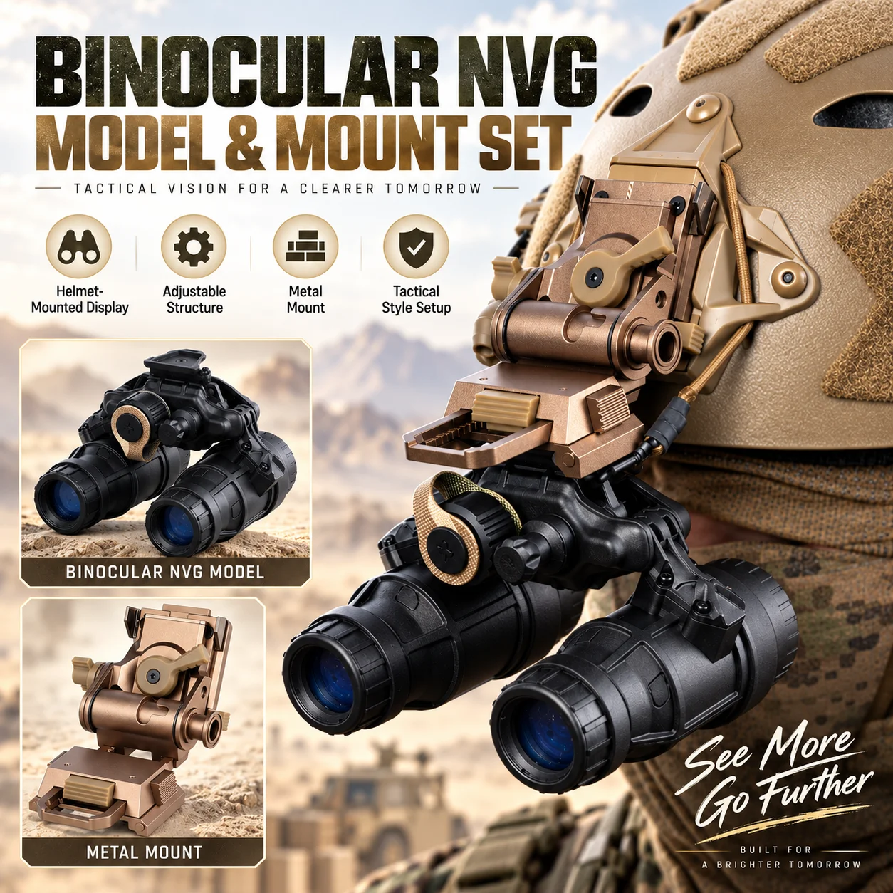NO FUNCTION Binocular NVG Model Side Flipping Nylon Dummy Night Vision Goggle Simulation Dummy Props DTNVS Style  Tactical Fast