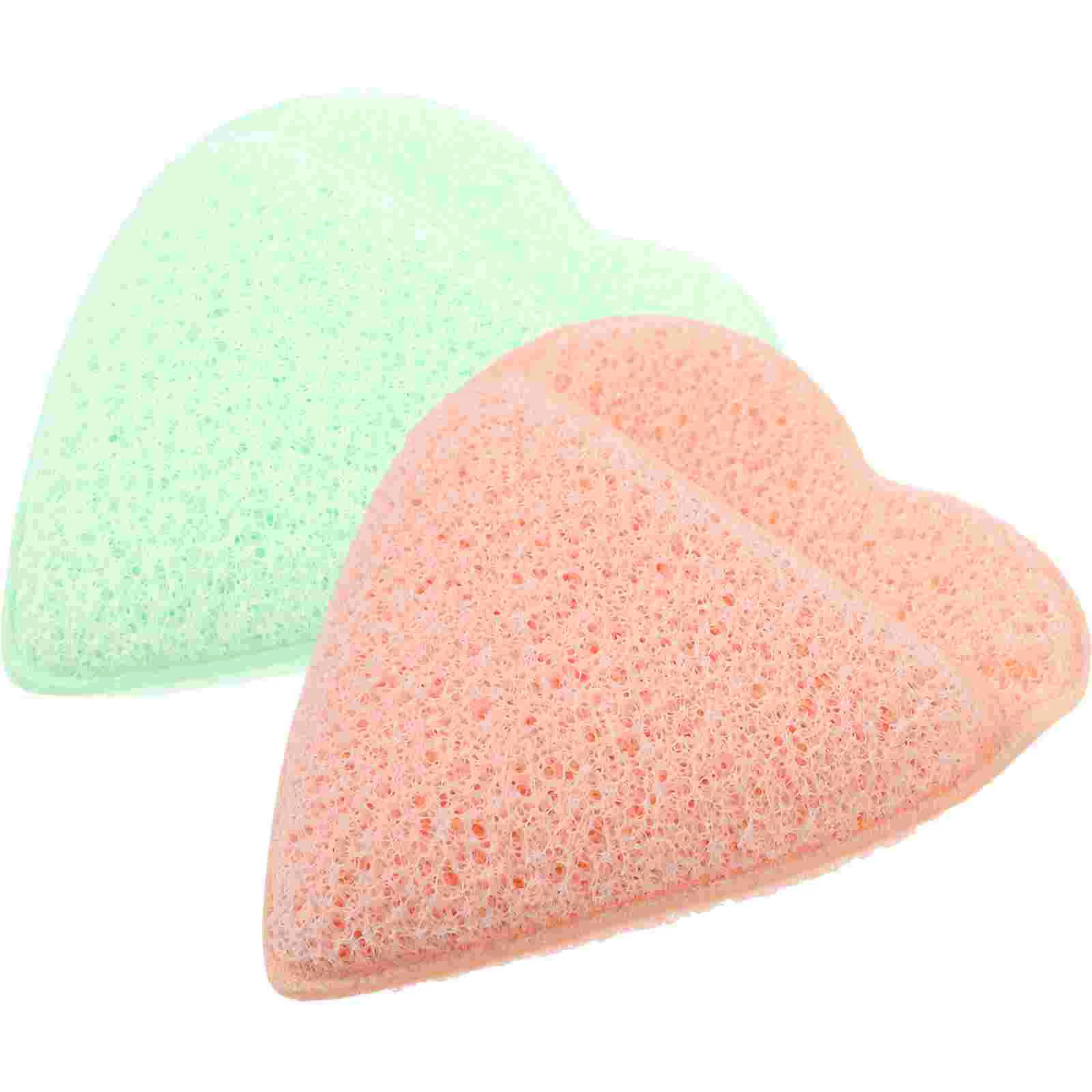 2 Stuks Gezichtsschrobber Gezichtsreinigende Sponzen Herbruikbare Verwijderingspads Gezicht Scrubbers Gezicht Ronde Spons Make-Up Sponzen Voor Gezicht