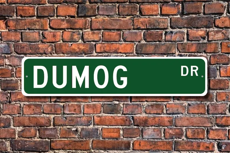 Dumog, Dumog sign, Dumog fan, Filipino wrestling, Dumog gift, wrestling fan, upright wrestling, Custom Street Sign, Quality Meta