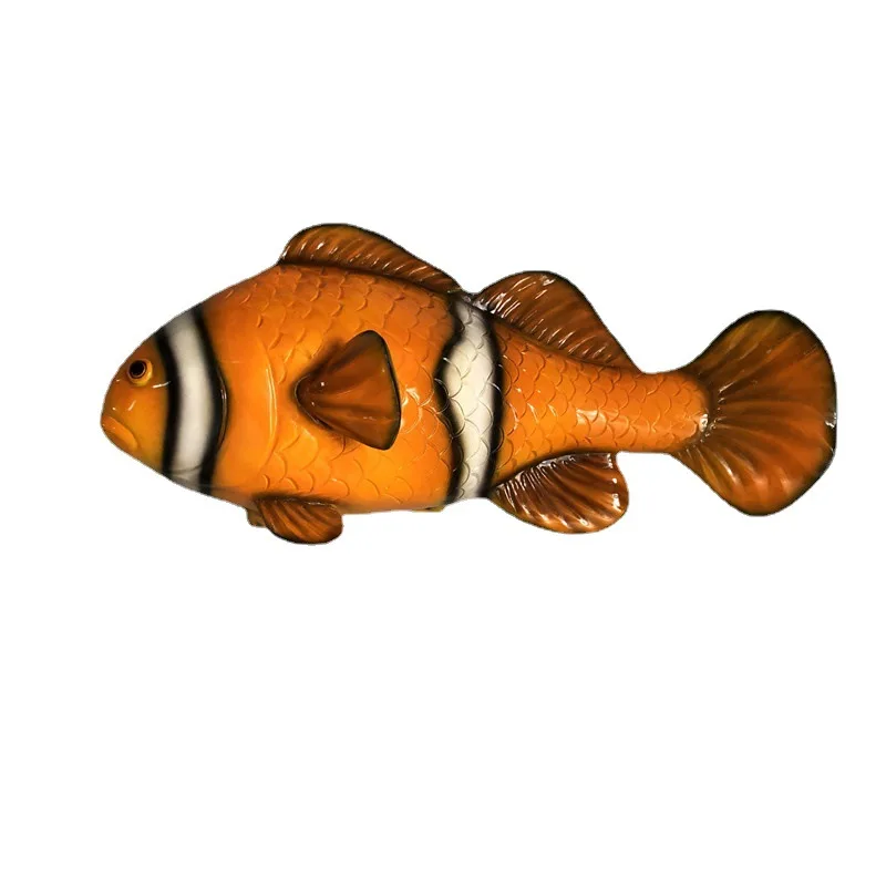 Simulation marine animal model FRP clownfish aquarium wall decoration ornament home wall hanging type