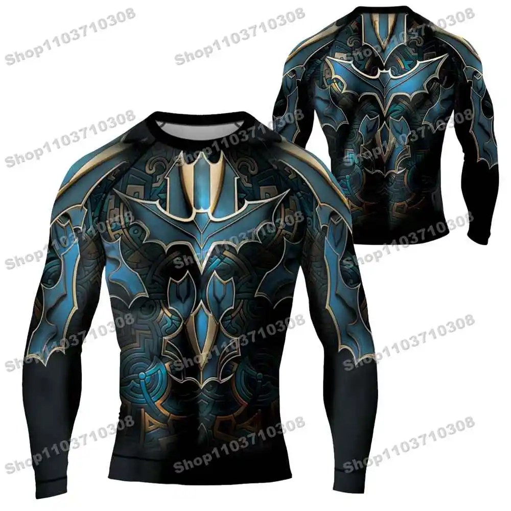 

m82th Различные мифические герои Трикотажные пляжные рубашки с длинными рукавами Купальники Шорты для спортзала для дайвинга MMA BJJ Мужские комплекты для фитнеса для джиу-джитсу