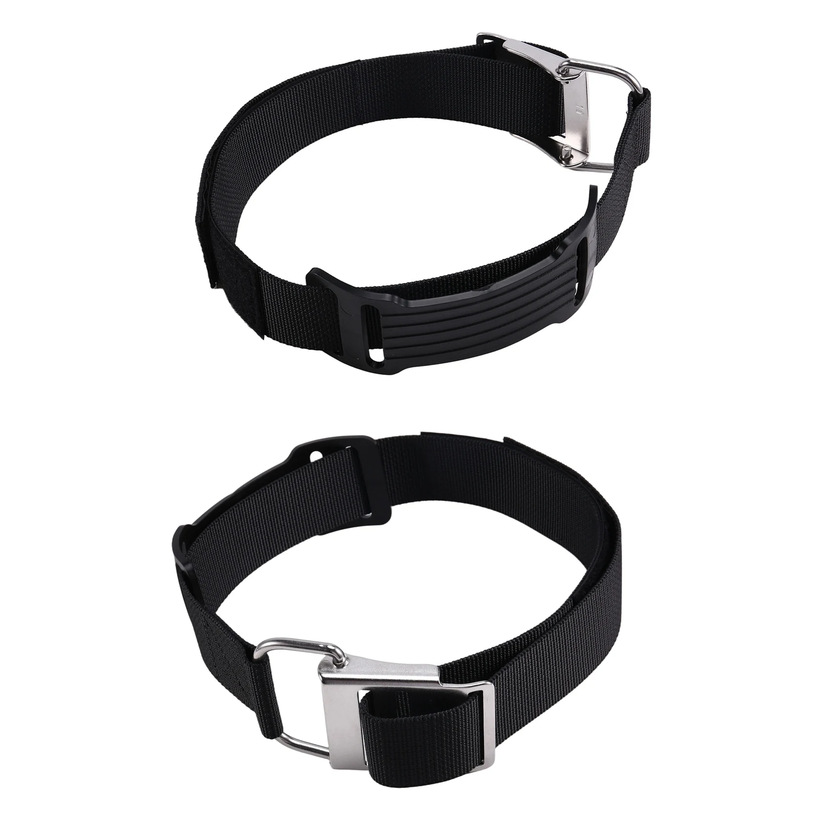 T22C 2pcs Scuba Diving Tank Band with Stainless Steel Cam Lock Buckle Diving Cylinder Tank Band Belt Mounting Bracket