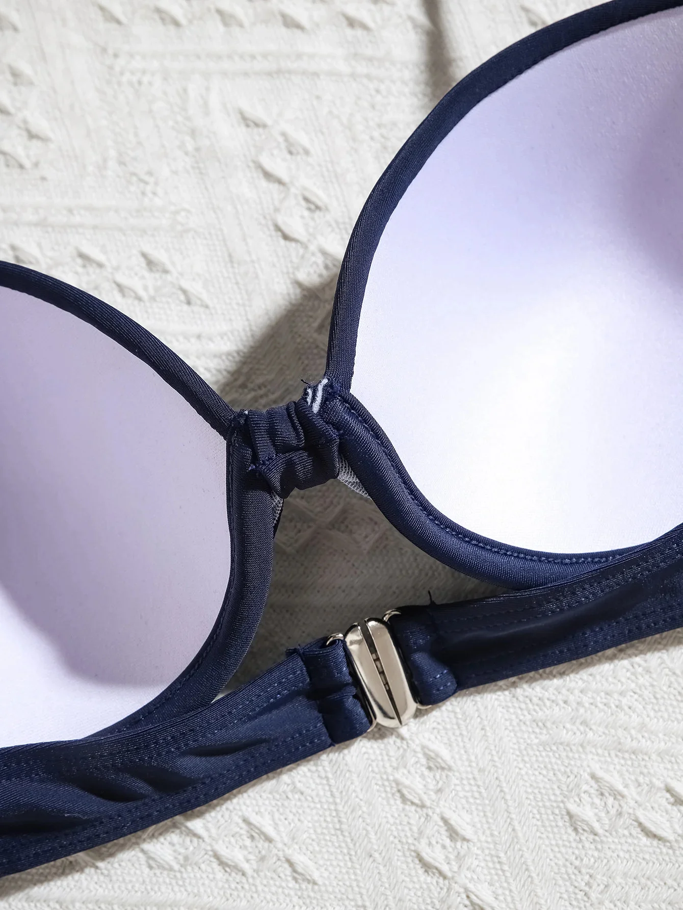Bikini Sexy con espalda descubierta para mujer, traje de baño de una pieza con tirantes anchos, Bikini fruncido de cintura alta, Color sólido