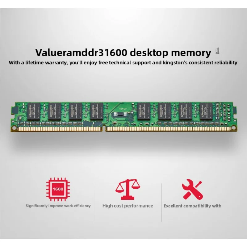 

2026 New 4GB DDR3 1600MHz Ram Memory, for Desktop Computer, 1333MHz Compatible
