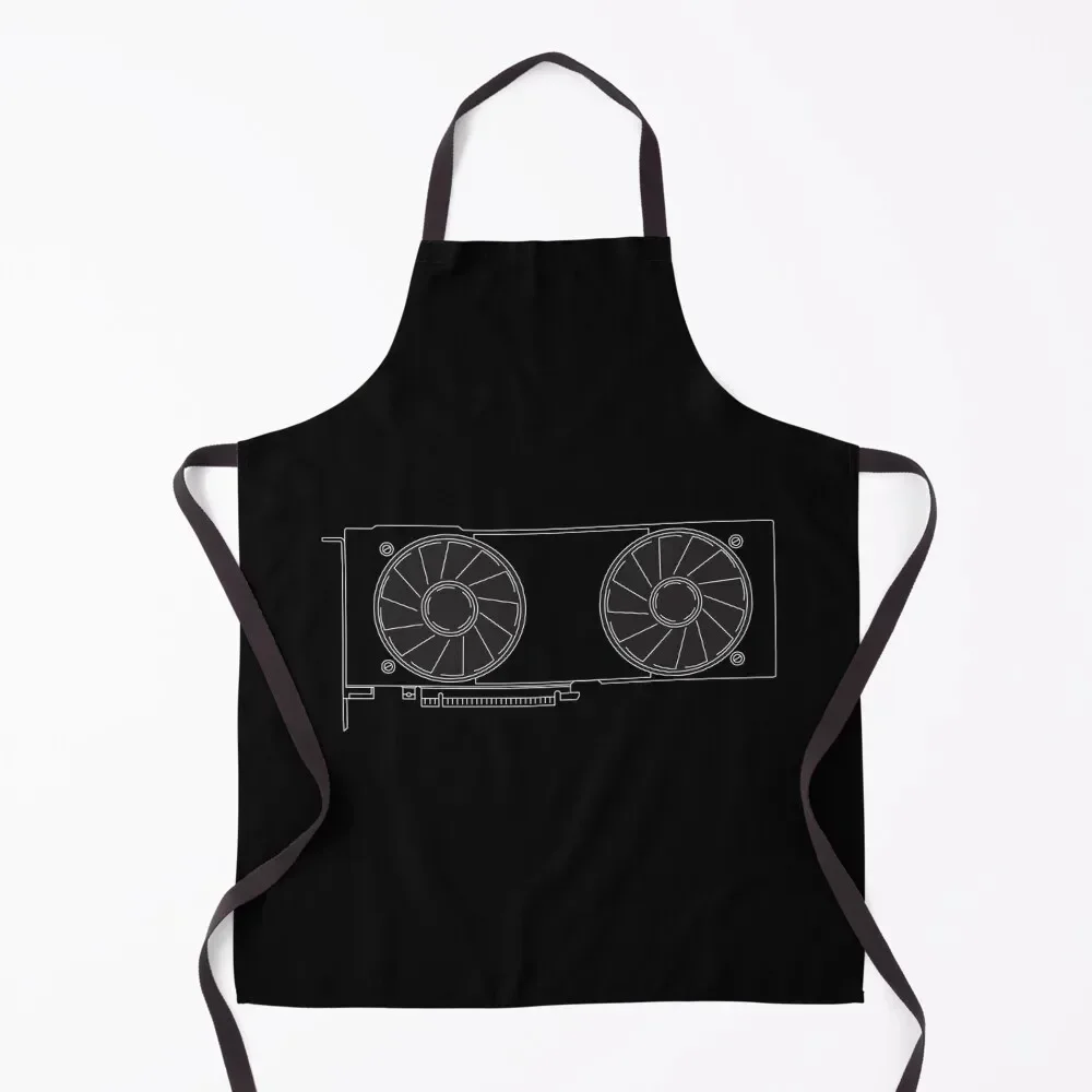 

Graphics Card Apron christmas kitchen kindergarten teacher Woman Work Things For Home And Kitchen Apron