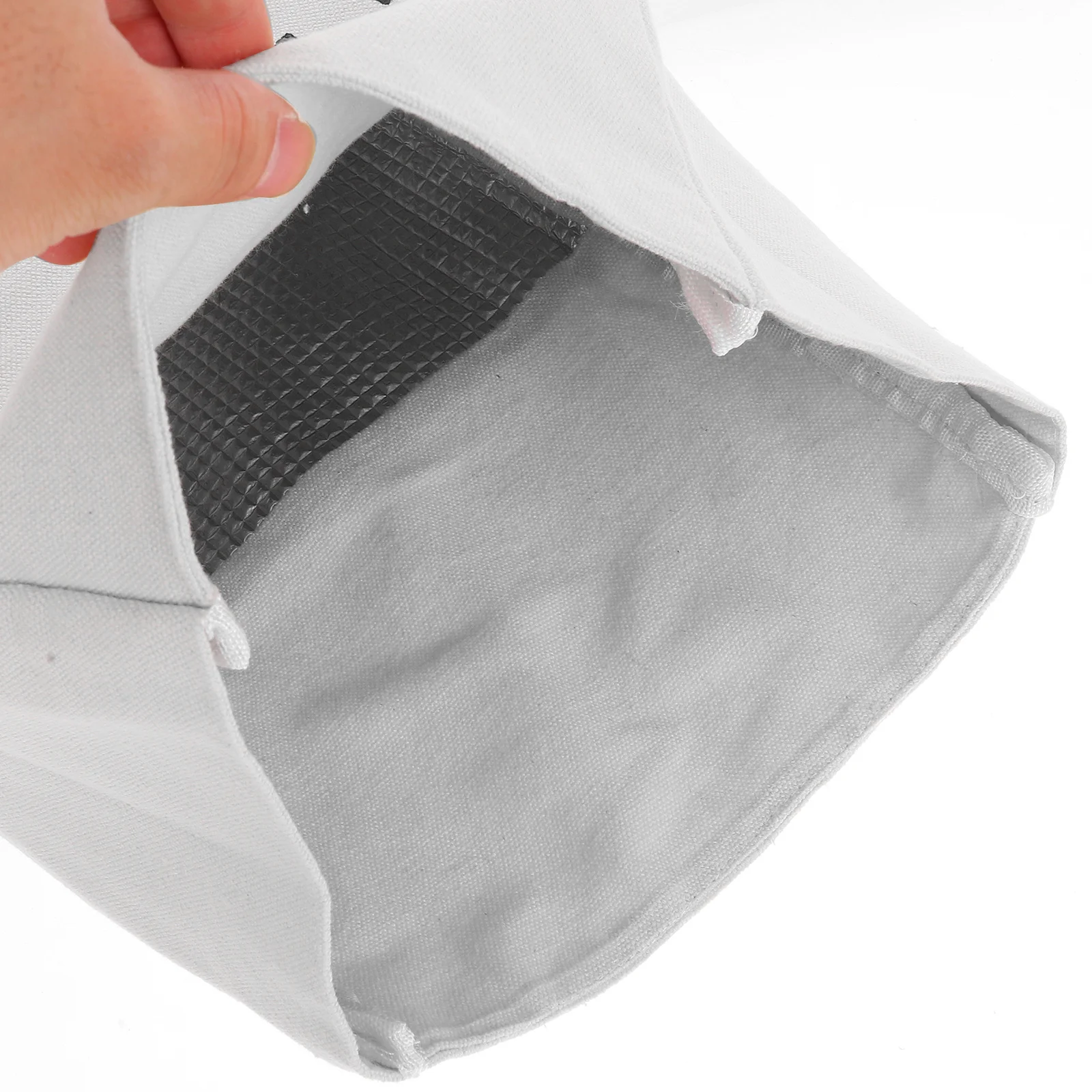 1 قطعة حقيبة حمل الغداء قابلة لإعادة الاستخدام معزول قماش سعة كبيرة خفيفة الوزن قابلة للطي مقاوم للماء علب الاغذية حقيبة للحفاظ على البرودة للبالغين #3