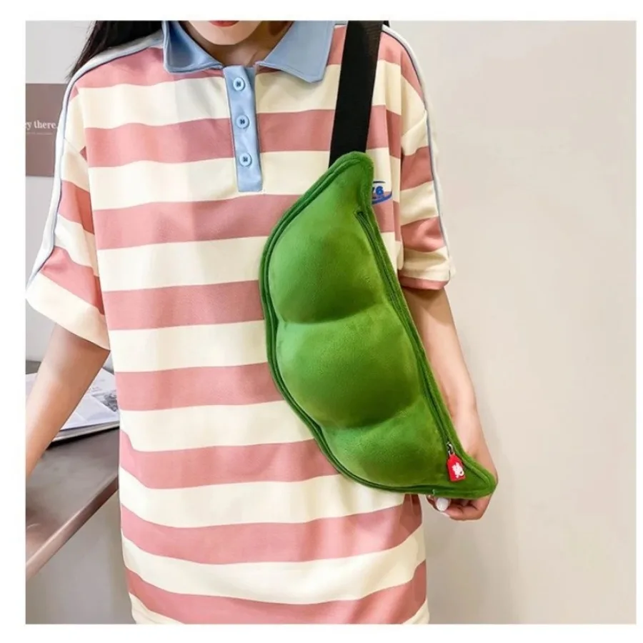 

Summer large-capacity soft cute plush niche wool bean Interesting quirky chic casual shoulder women's bag cute chest bag