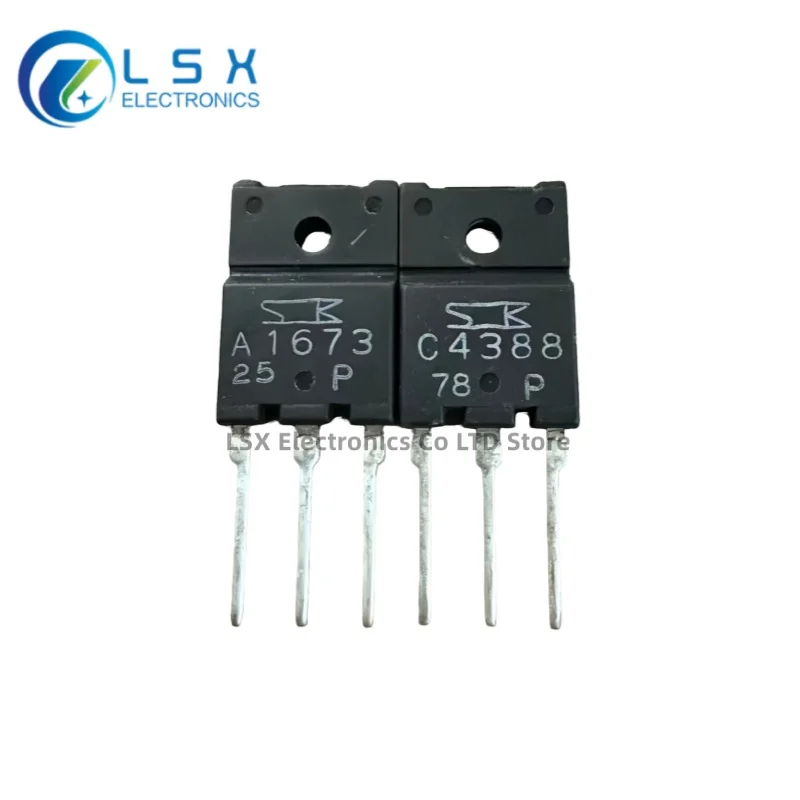 Original 5Pairs(10PCS)/Lot 2SA1673 A1673 + 2SC4388 C4388 OR 2SA1672 + 2SC4387 TO-3PF NPN+PNP Audio Amplifier Transistors