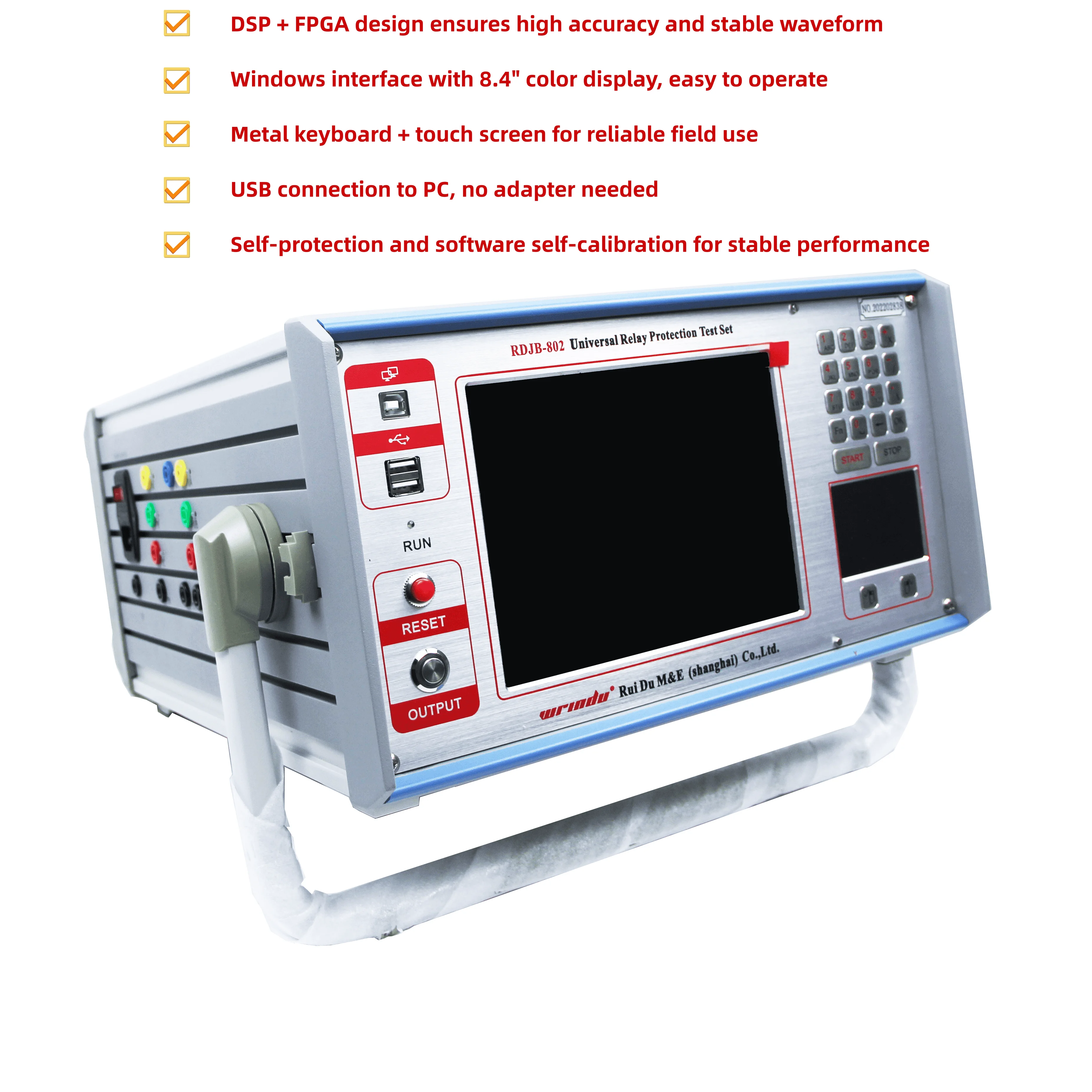 Phase Portable Power Micro Computer Protection Relay Tester Relay Test Kit Relay Protect Tester