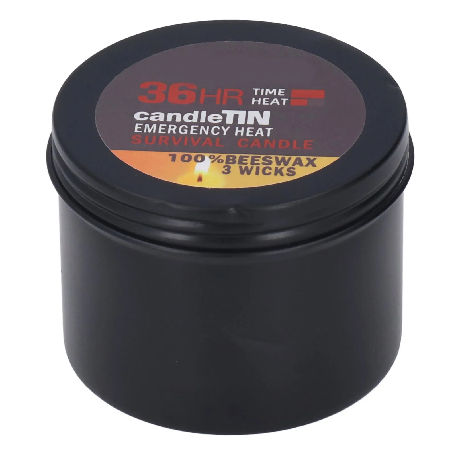 Survival Candle  Lasting Candles Small Portable 36 Hours Burning Romantic Ambience Widely Used 3 Wicks for Hiking