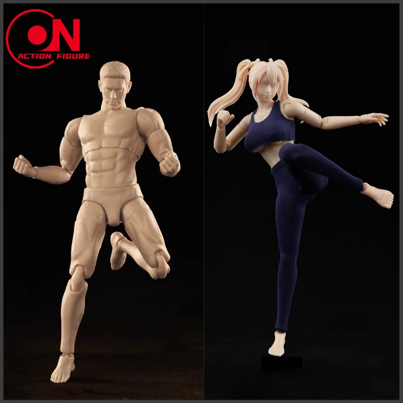 

2024 Q4 CFTOYS LT003 LT004 1/12 Super Flexible Girl Male Body with Head Sculpt 6'' Action Figure Jiont Boy Doll for Collection