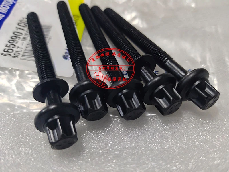 5pcs/lot New Genuine Injector Bolts OEM 6659901001 for Ssangyong Rexton Actyon Kyron Korando