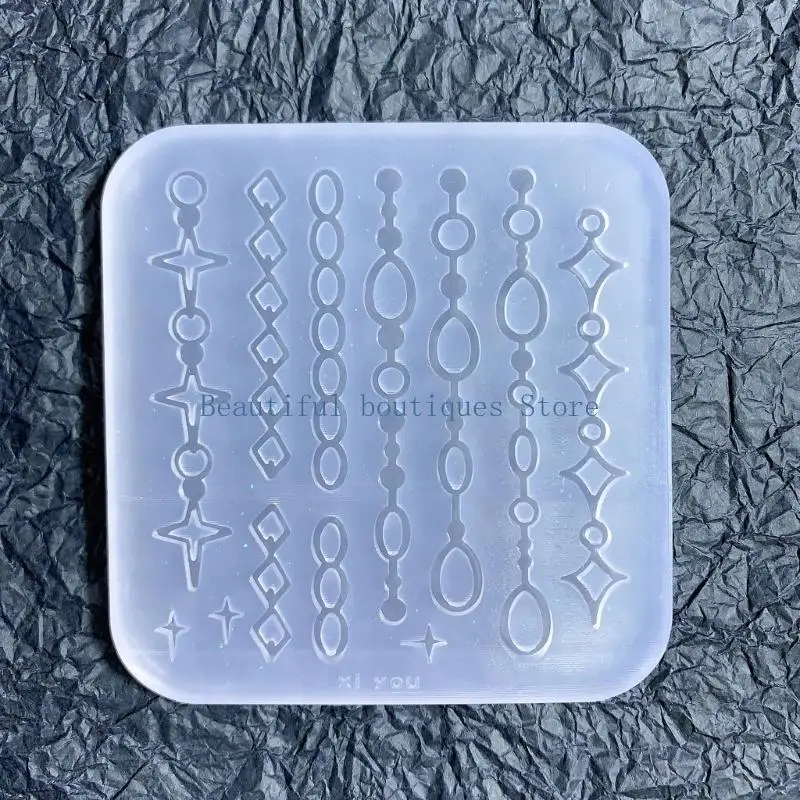 U4LF Resin Shaker Filling Mold,Silicone Chain Mold Epoxy Resin Mold Filler Quicksand Casting Filling Mold for Jewelry Making