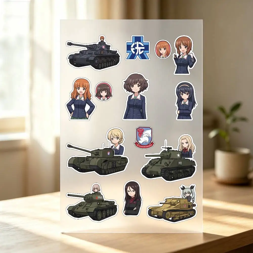 1pc GIRLS U-nd P-ANZER Stickers Auto Body Bumper Windows Motorcycle Laptop Walls Vinyl Decal Car Tuning Accessories