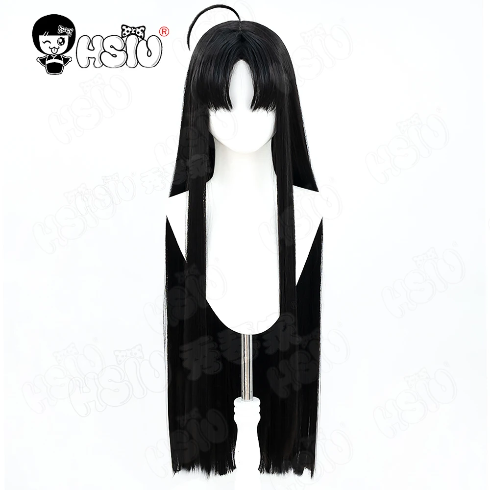 Awa Subaru Cosplay Wig HSIU 80CM Black long hair Heat Resistant Synthetic Wig Anime GIRLS BAND CRY SUBARU AWA Cosplay