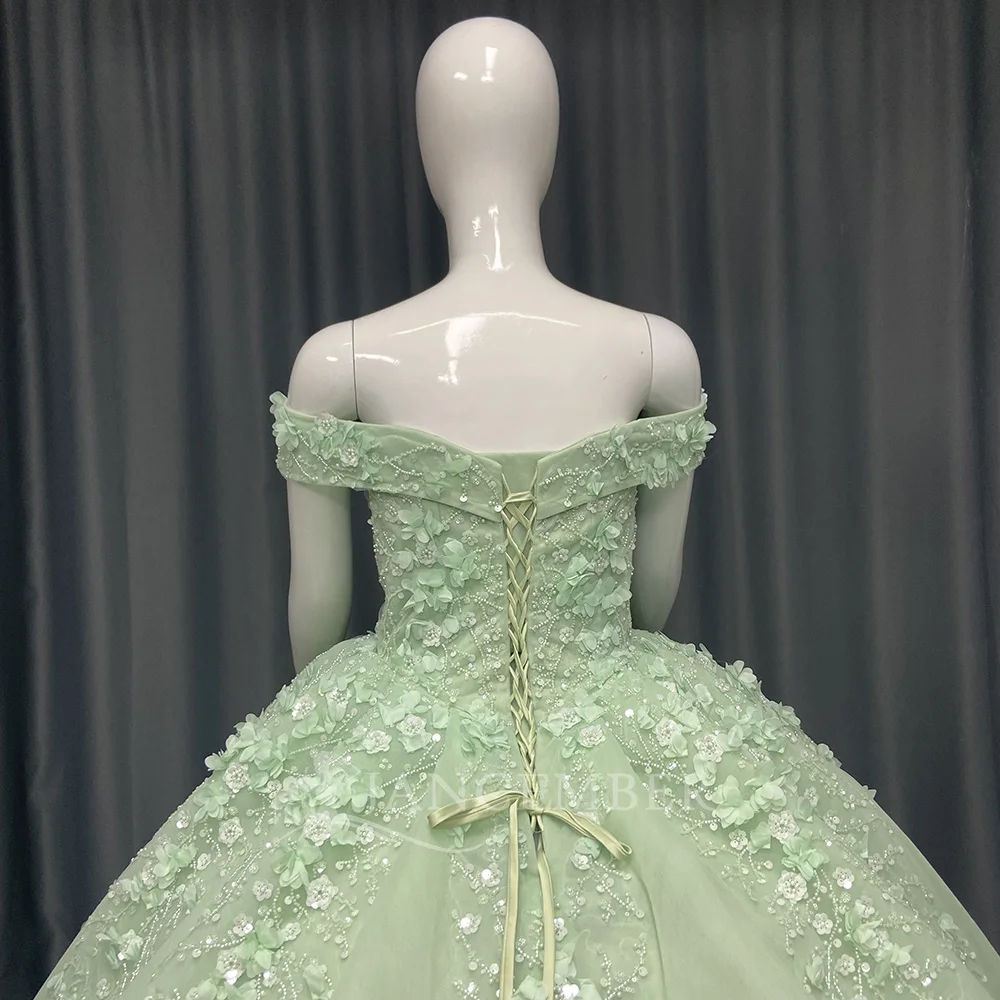 New Off Shoulder Quinceanera Dress Customized Vestidos De 15 Años Ball Gown Sweet 16 Birthday Party Gown Pageant Miss Princess