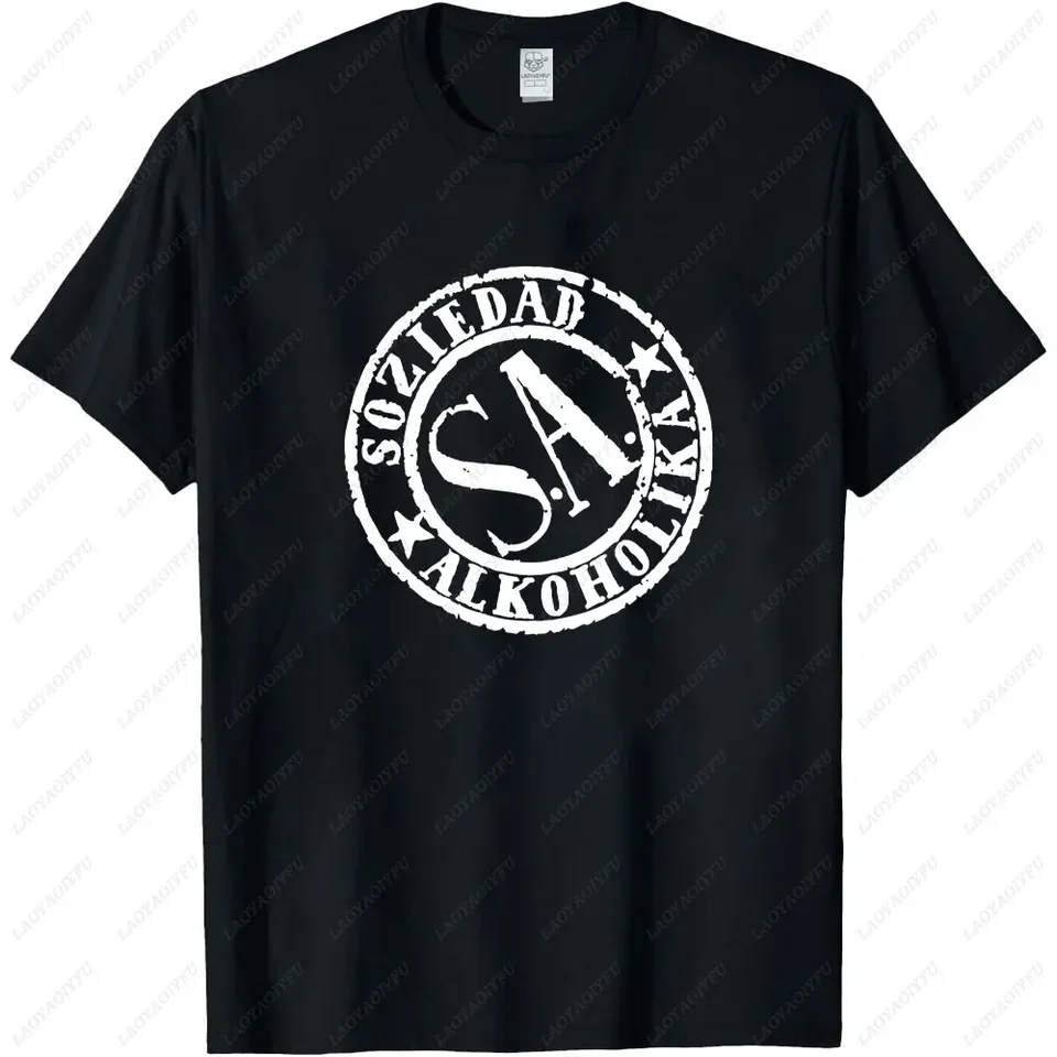 Soziedad Alkoholika Man T-shirt Thrash Punk Rock Metal Band Fans T