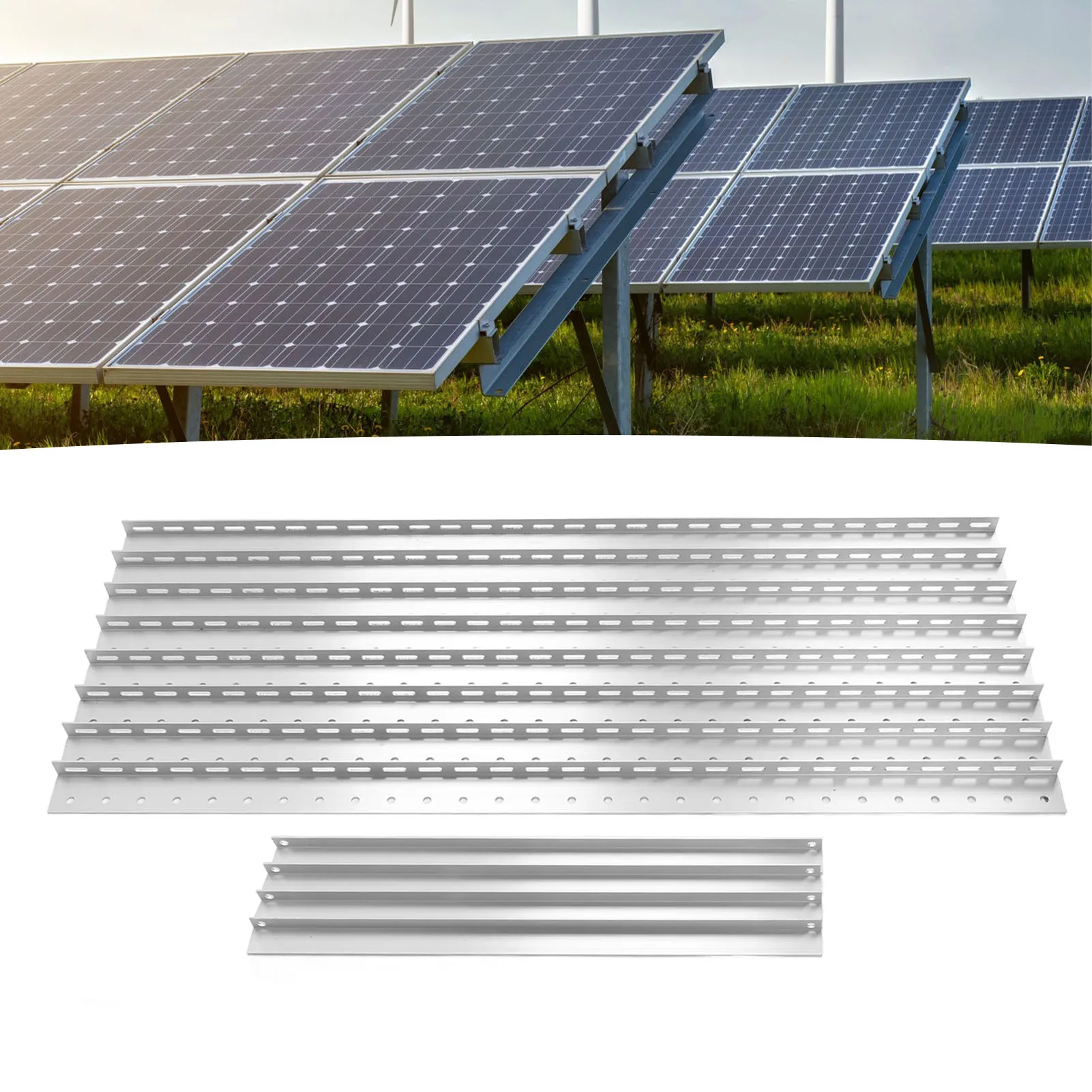 

Solar Panel Tilt Mount Stand Folding Legs Strong 2 Set Solar Panel Tilt Mount Brackets Corrosion Resistant for Roof for 180W