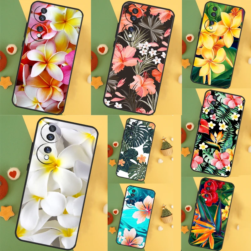  Tropical Paradise Hawaiian Flower Case For Honor X8a X9a X7a X6a X6 X7 X8 X9 X8b X9b 90 70 50 Magic 5 Pro Magic 6 Lite Cover