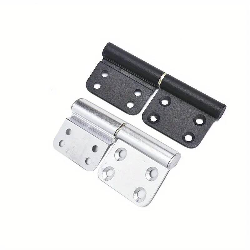 2pcs Removable Aluminum Hinges - Flush Mount for Bathroom, Kitchen & Balcony (Polished, Easy Install)
