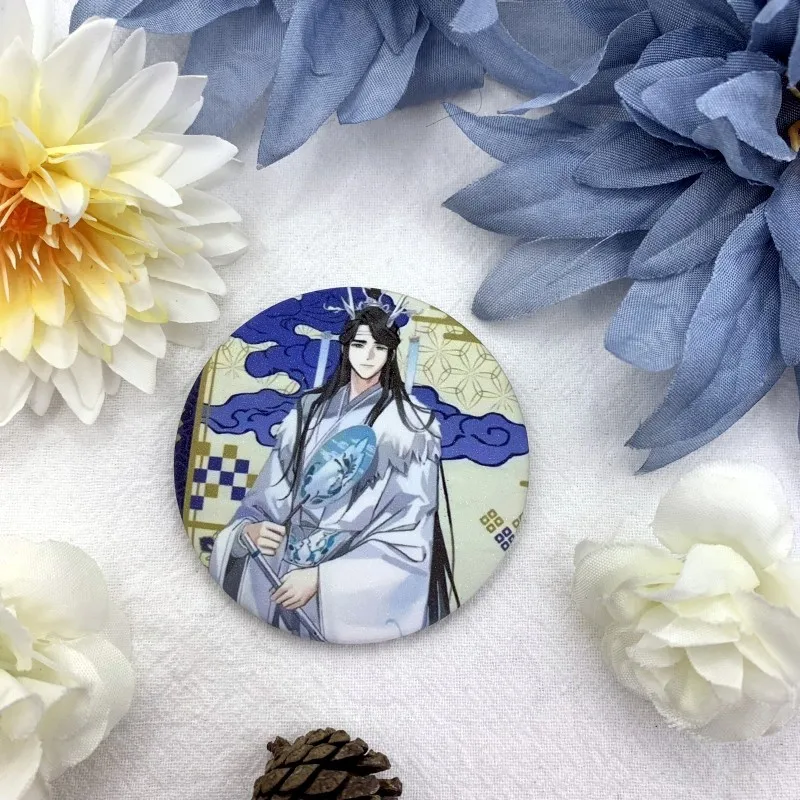 Anime Mo Dao Zu Shi Brooch Pin Cosplay Lan Zhan Wei Ying Chen Qing Ling Badge Cartoon Accessories for Clothes Backpack Gift