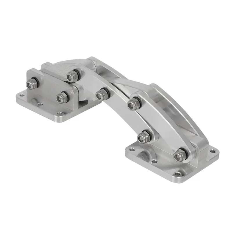 

Adjustable 90° Degree Hidden Scissor Hinge Base Bracket Aluminum SS Hardware Mount with Screws Washers Nuts Nylon Shaft Bushings