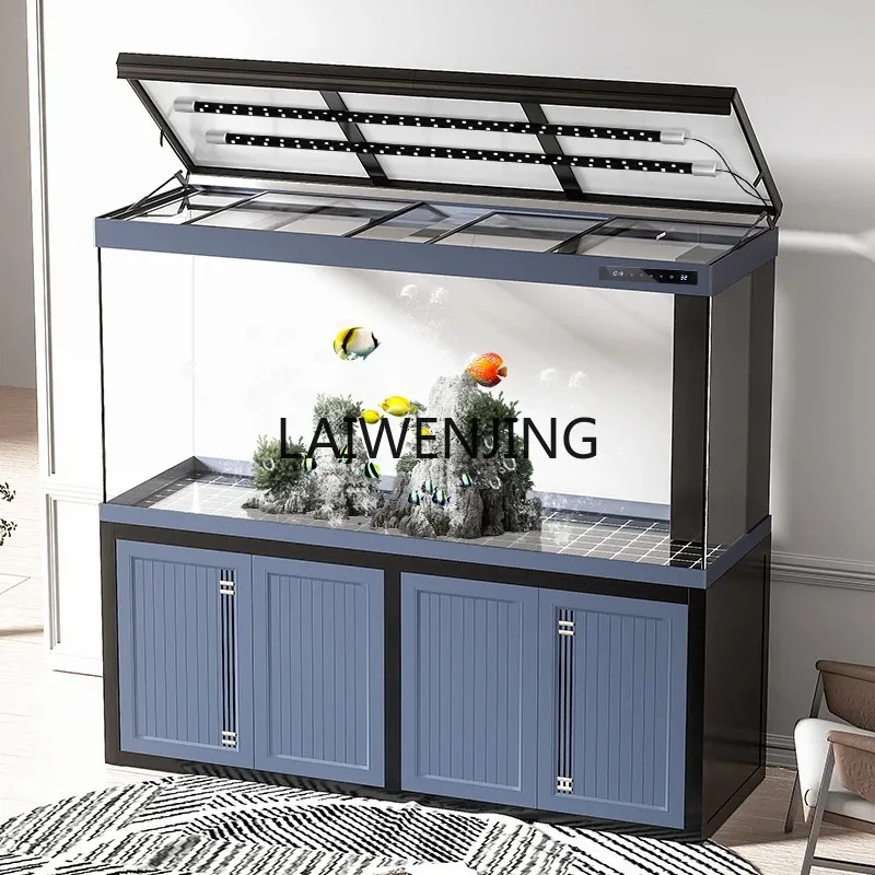 

MJY fish tank ultra-white glass bottom filter ecological water-free intensive aquarium floor aquarium