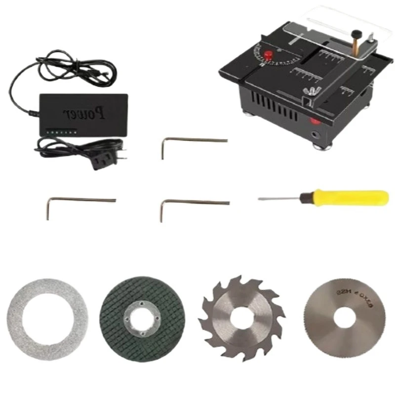 2 Inch Adjustable Angle Mini Table Saw Aluminum Alloy Desktop Cutting Machine DIY Woodworking Precision Cutter