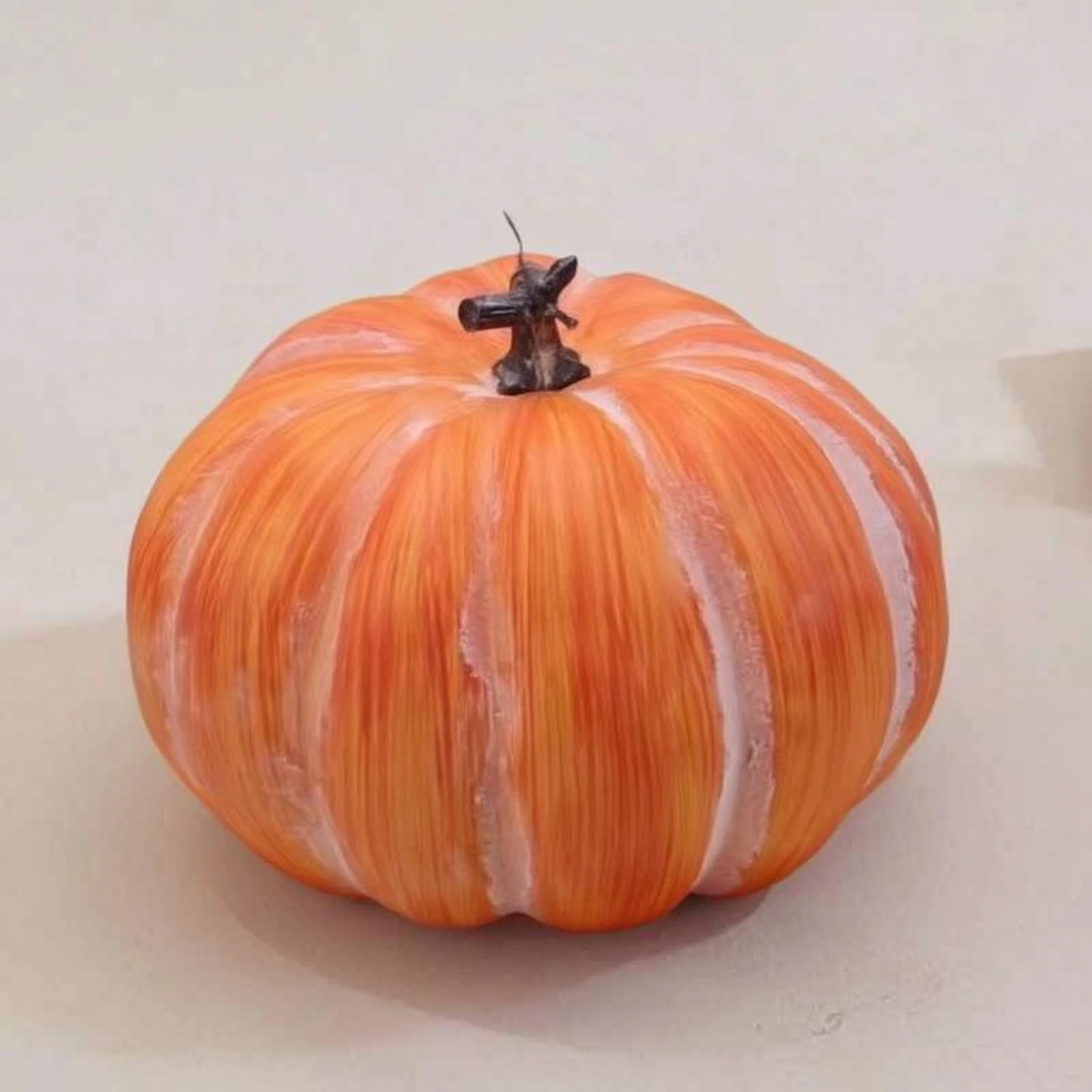 Faux Pumpkin Autumn Decorative Pumpkin Decor Brushed Ornament Fake for Tabletop, Halloween - view 5