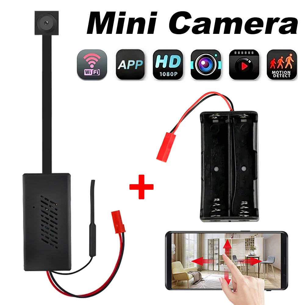 HD 1080P DIY แบบพกพา 4K WiFi IP Mini กล้อง Motion Detection ระยะไกล P2P ไร้สาย Micro Camcorder การบันทึก LOOP