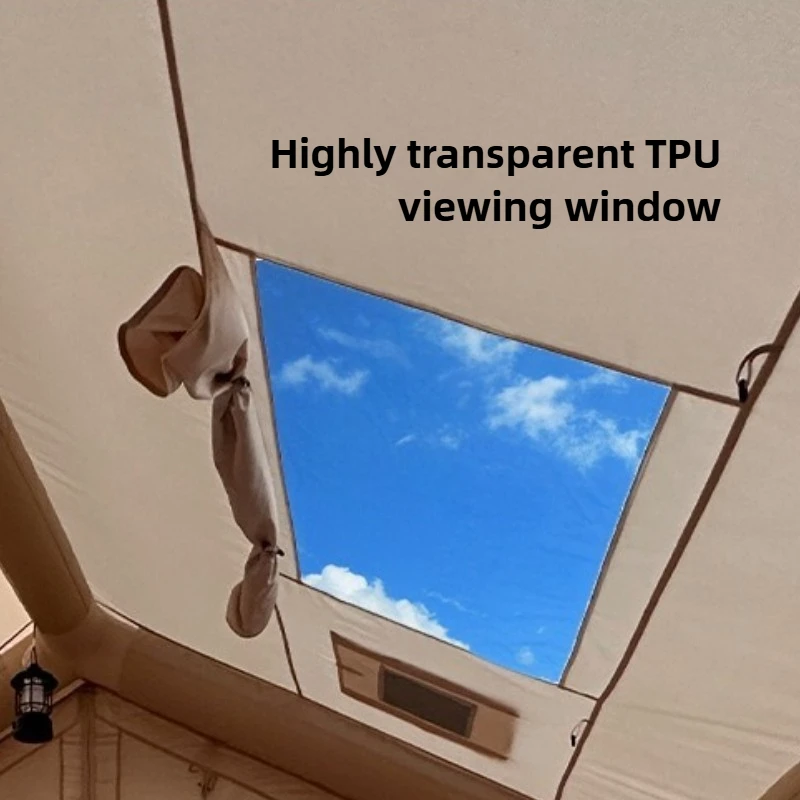 المحمولة سميكة غير نافذ للمطر مخيم خيمة قابلة للنفخ يندبروف في الهواء الطلق مساحة كبيرة قابلة للطي خيام قابلة للنفخ معدات خيمة التخييم #5