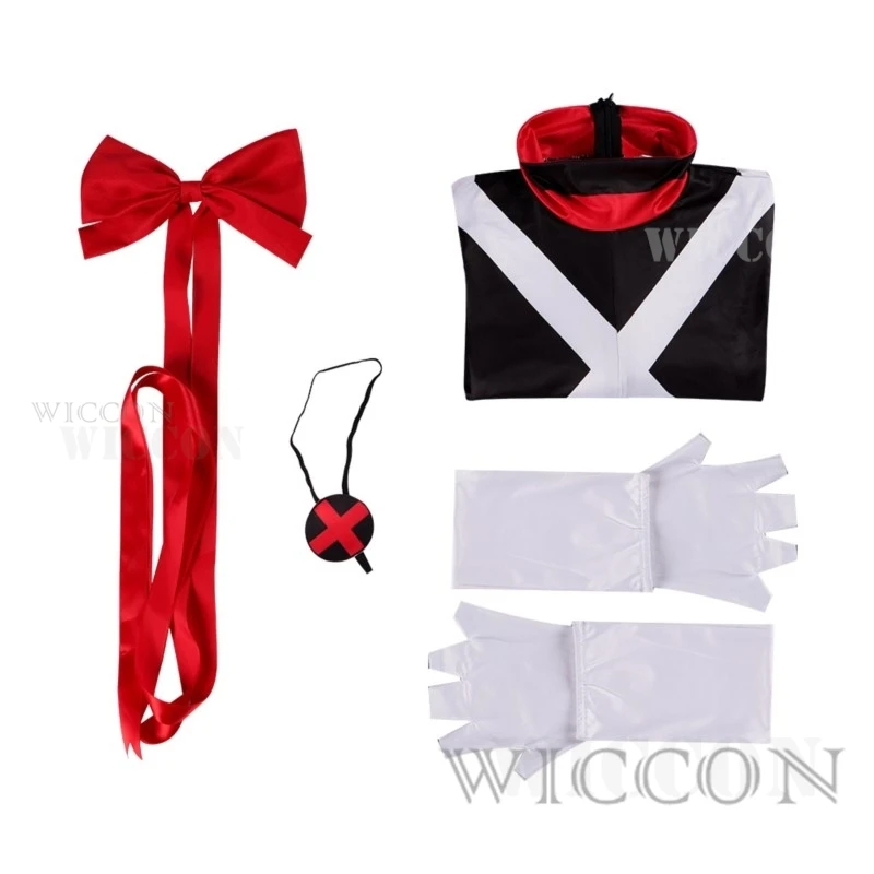

Vaggie Cosplay Red Uniform Suit Halloween Carnival Party Outfit Plus Size for Women