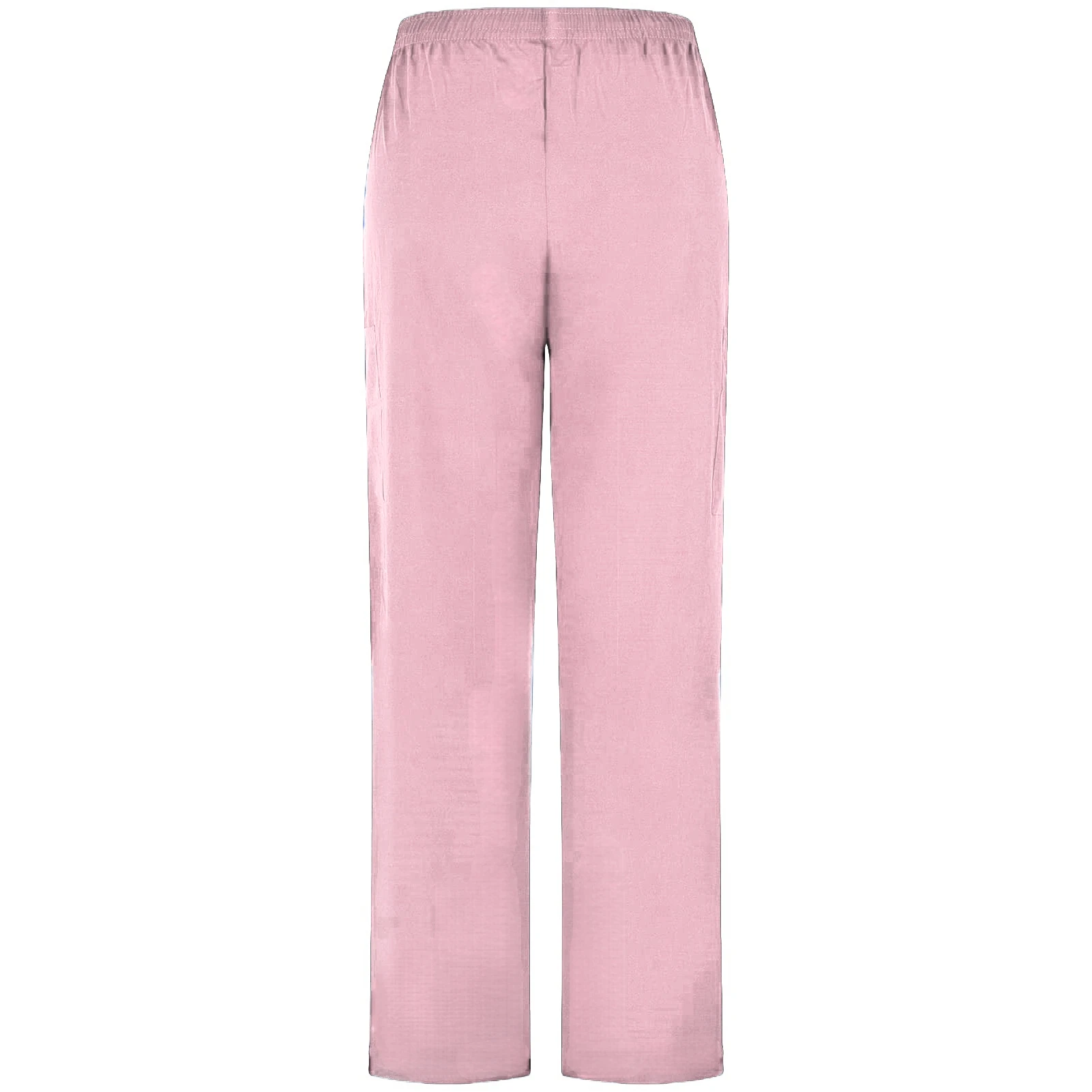 Pantalon Long pour femmes, 1 pièce, gommage, décontracté, large, taille élastique, médecin, hôpital, léger, ajustement, bas de travail Long