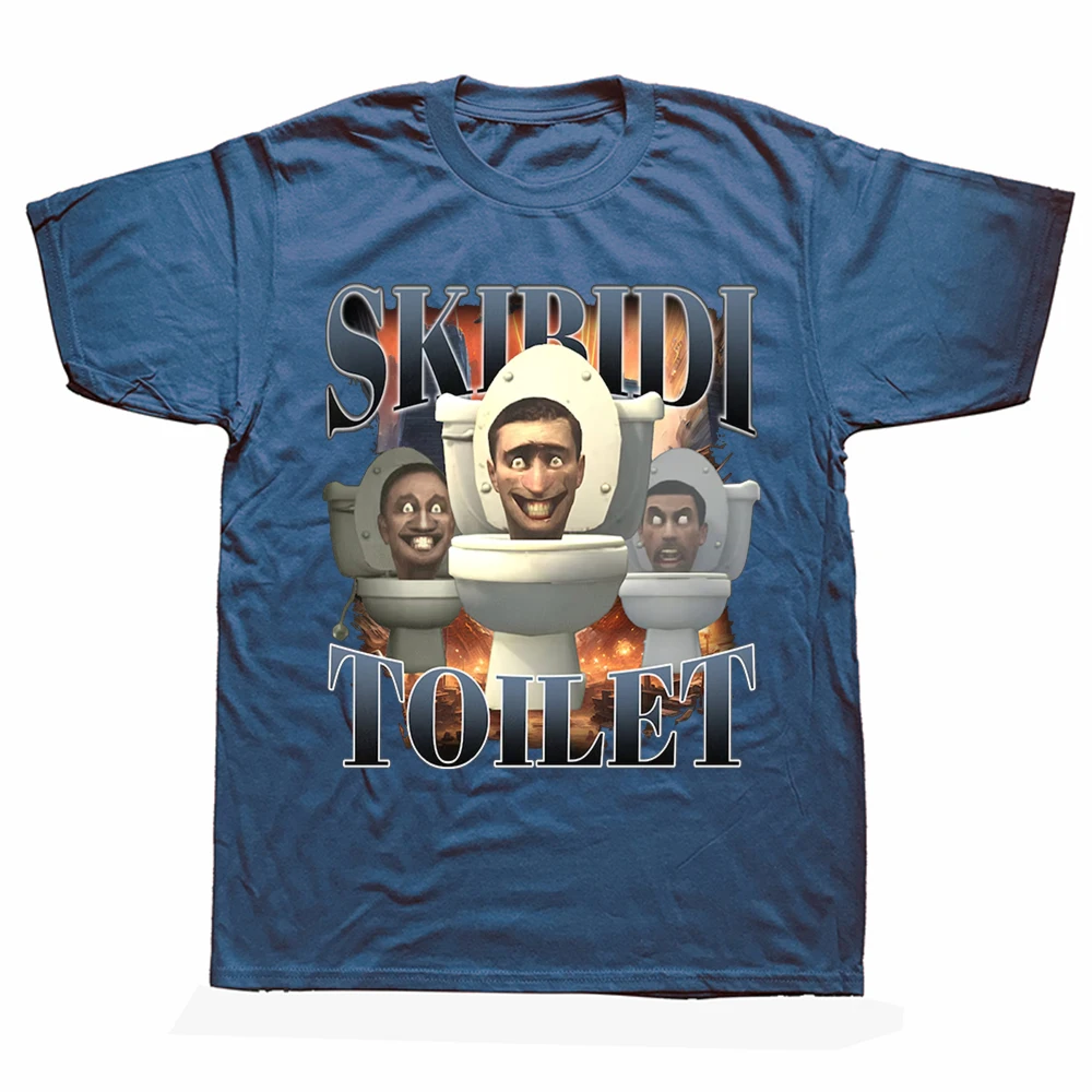 Retro Skibidi Wc Lustige Meme T Hemd Mann Mode Hohe Qualität Oansatz T-shirts Sommer Unisex Harajuku Übergroßen Baumwolle T-shirt – Detail 3
