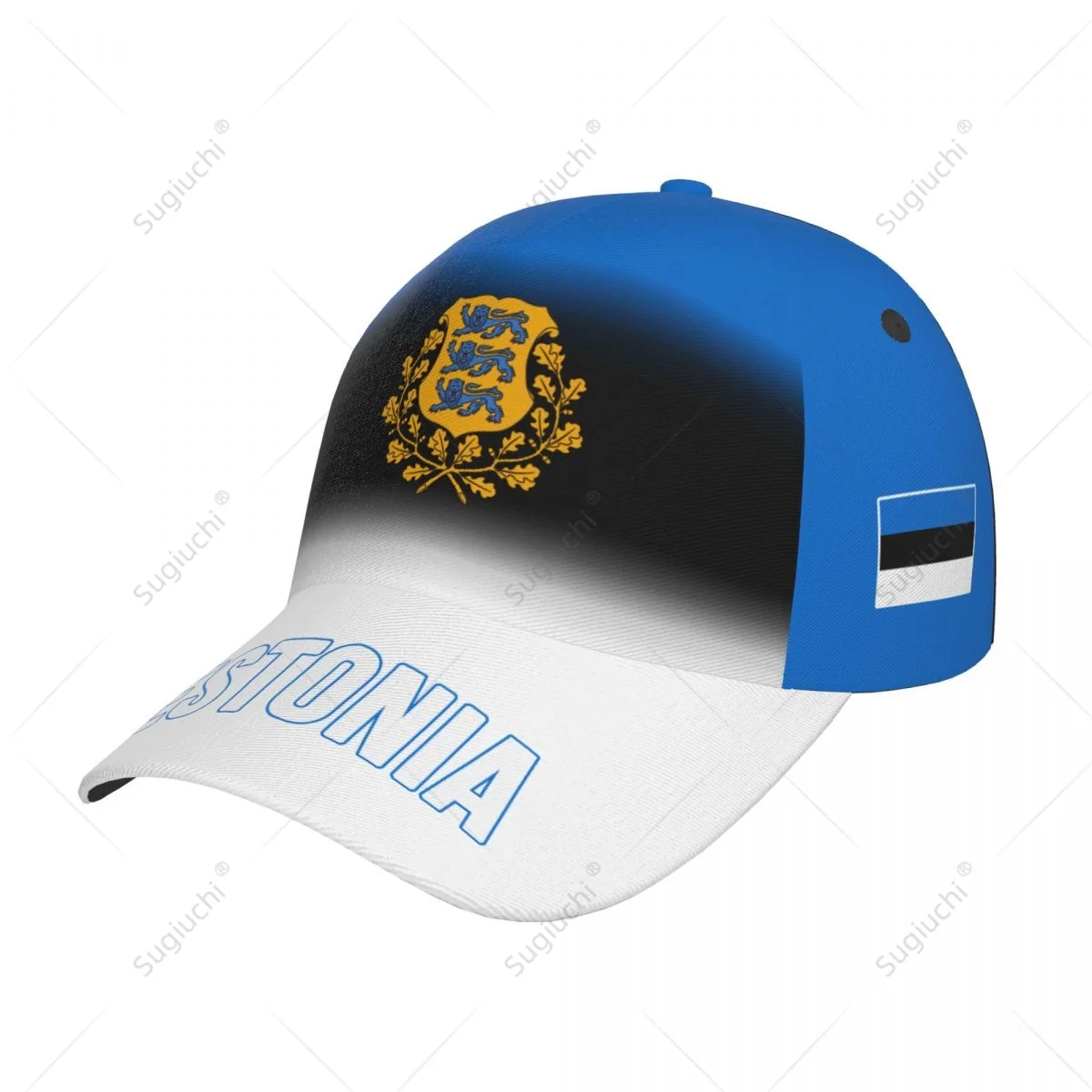 Unisex Baseball Cap Hat Estonia Flag Gradient Color 3D Printing for Tennis Outdoor Bike Bicycle Golf Baseball Sports Fans