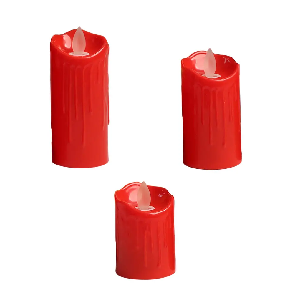 

3pcs Led Lamps Electronic Flameless Simulated Light For Party Home Decor Hotel Festival Decoration Electric Lamp