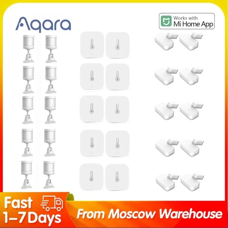 Aqara ZigBee Sensors Door Window Sensor Temperature Humidity Human Body Motion Sensor Smart Control For Mi home HomeK APP