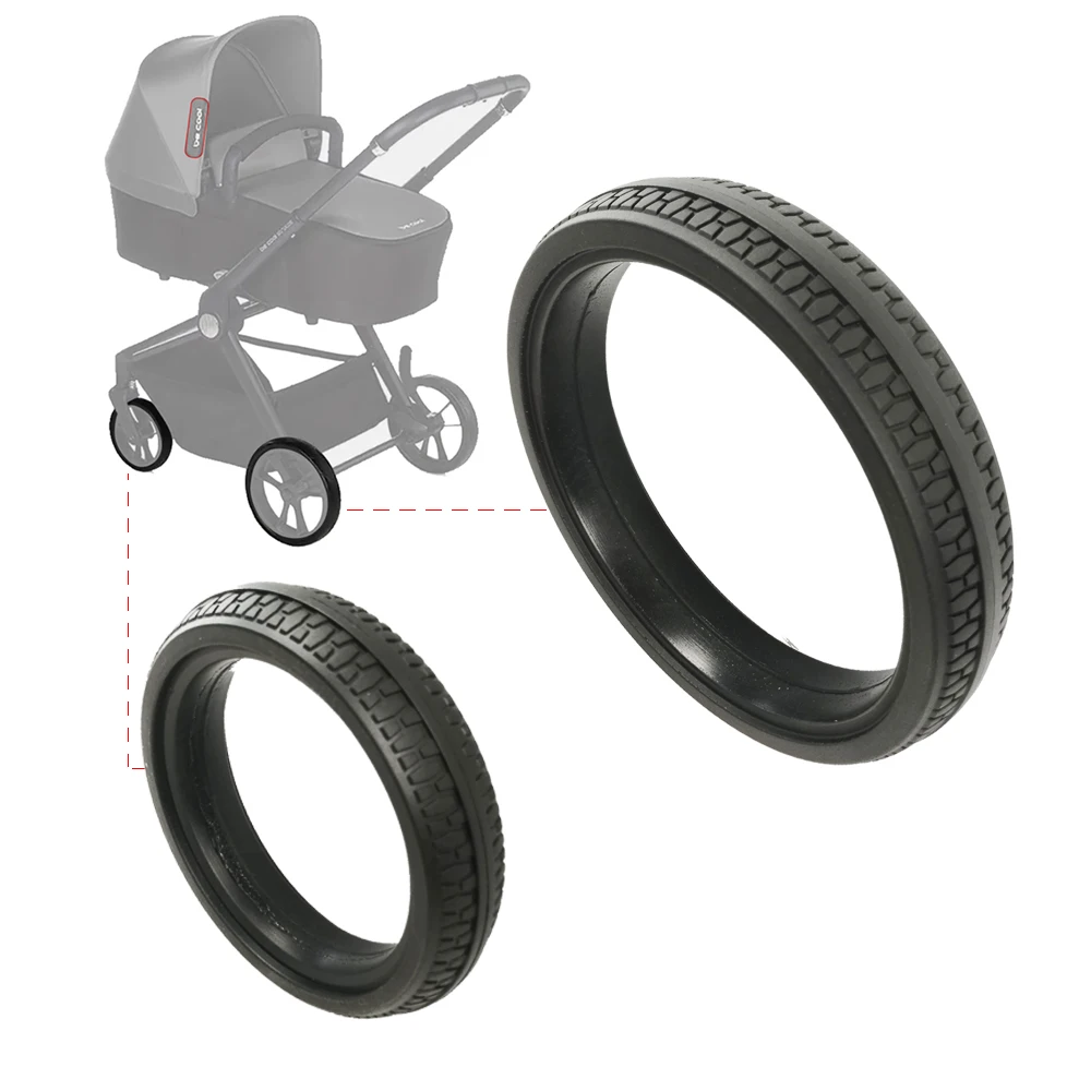 

Wheel Tire For Be Cool Pushchair Front Or Back Wheel PU Tubeless Custom Tyre Cover DIY Baby Buggy Replacement Accessories