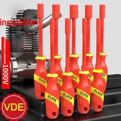 LAOA 1000V 1pc Insulated Socket Screwdriver Multifunctional Hexagonal Socket Wrench Driver Electrician Specific Withstand
