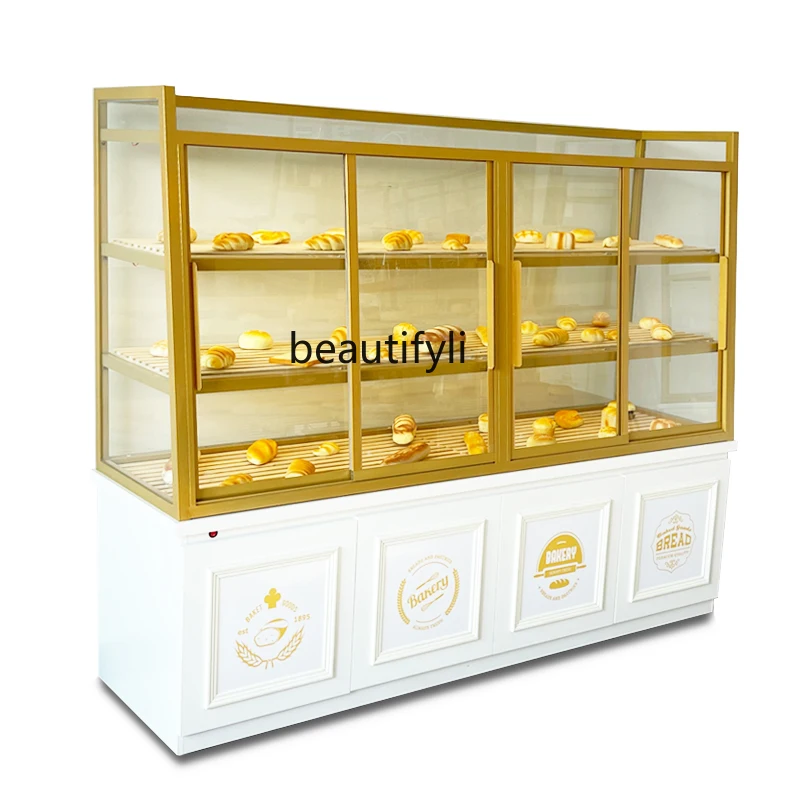 

Bread Display Nakajima Cabinet Cake Stand Glass Side Cabinet Commercial Pastry Shelf Baking Display Stand