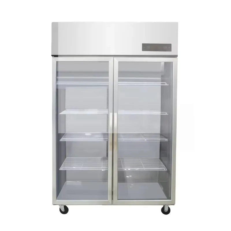 air-cooled special refrigerator with 2/3 door and digital control, suitable for bakeries, supermarkets, cake display cabinets
