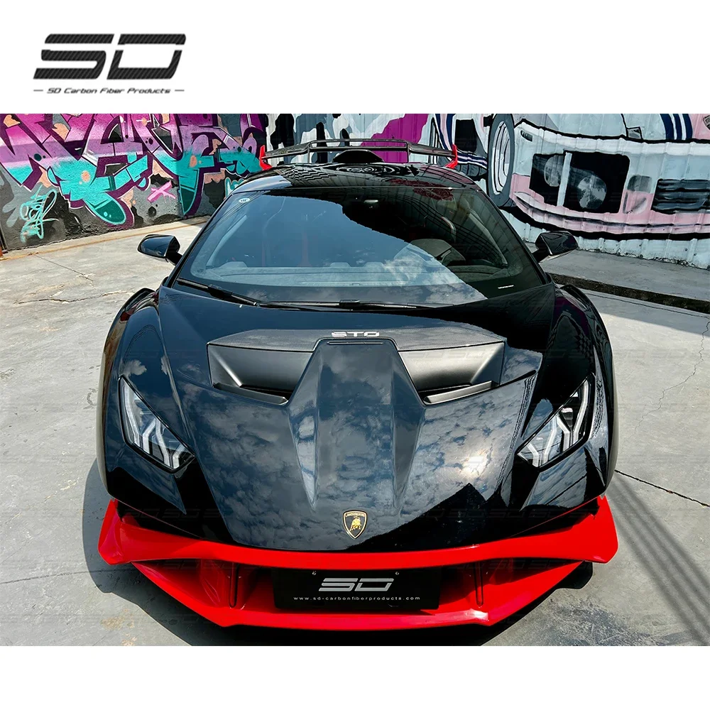 Dry Carbon Fiber Hood Front Bonnet for Lamborghini Huracan lp580 lkp610 EVO STO