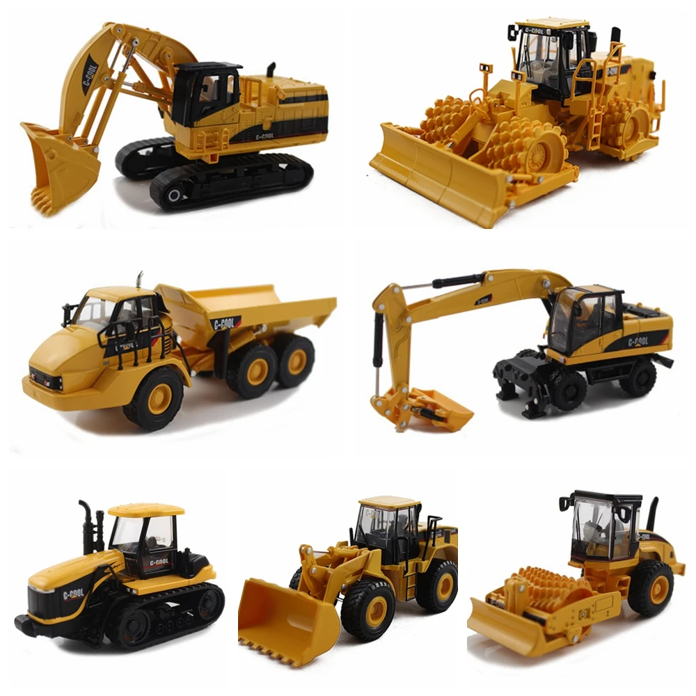 C-COOL 1:64 Simulation Engineering Vehicle Model Alloy Excavator Truck Loader Bulldozer Toy