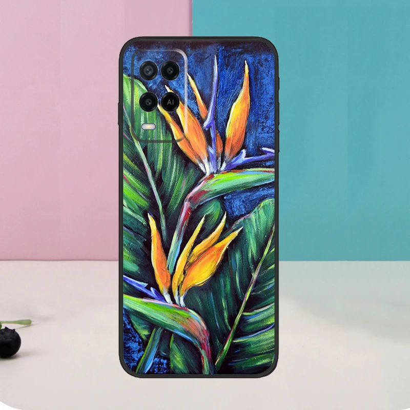 Tropical Paradise Hawaiian Birds For OPPO A78 A98 A58 A16 A76 A96 A5 A9 A53 A17 A57 A77 A15 A52 A72 A93 A74 A94 A54S Case