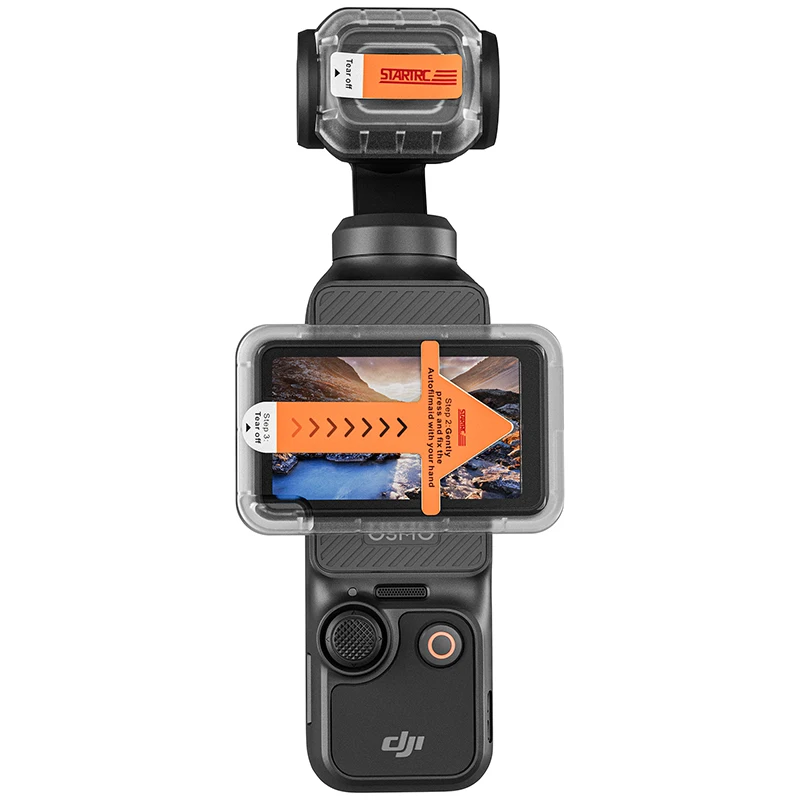 Image of 2 Sets 9H staubfreie Glasfolien für DJI Osmo Pocket 4 Displayschutzfolie für DJI Pocket 3 Kamera-Zubehör