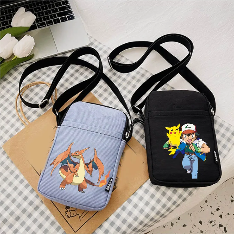 Cartoon Pikachus Charizards Crossbody Bags Women Shoulder Handbags for Ladies Bag Female Messenger Bag Multifunction Phone Bags