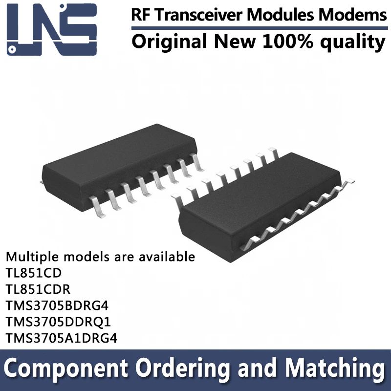 1PCS TL851CD TL851CDR TMS3705BDRG4 TMS3705DDRQ1 TMS3705A1DRG4 SOIC-16 RF Transceiver Modules Modems